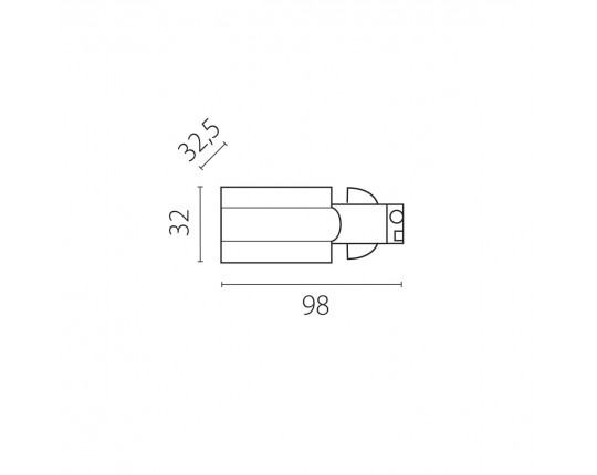 Питание боковое к треку 5040xx-(F)/(R) Quattro Lightstar 504117-FRPS