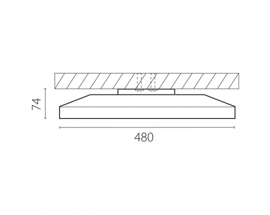 Светильник светодиодный настенно-потолочный Arco Eco Lightstar 225750