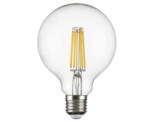 Лампа светодиодная филаментная Lightstar E27 8W 4000K прозрачная 933004