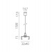 Подвес скрытый тип D треку 5040xx-(F)/(R) 1,5 м Lightstar Quattro 504177-FR2