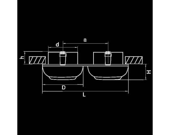Встраиваемый светильник Lightstar Ocula 011834