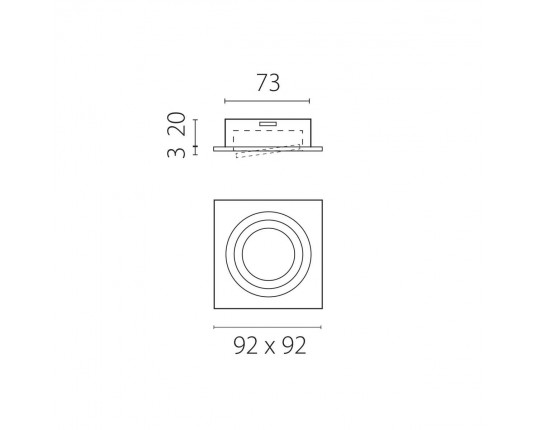 Светильник встраиваемый MR16/GU10 max 1x12Вт Singo Base Lightstar 011625 Светильник встраиваемый MR16/GU10 max 1x12Вт Singo Base Lightstar 011625