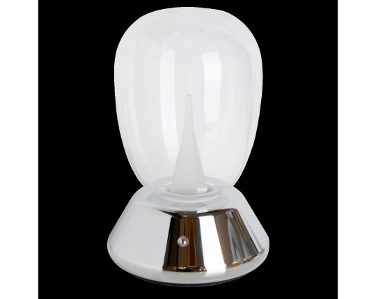 Настольная лампа диммируемая 10W 3000K прозрачный/хром Uovo III Lightstar 807904 Настольная лампа диммируемая 10W 3000K прозрачный/хром Uovo III Lightstar 807904