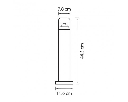 Уличный светодиодный светильник Lightstar Raggio 376907