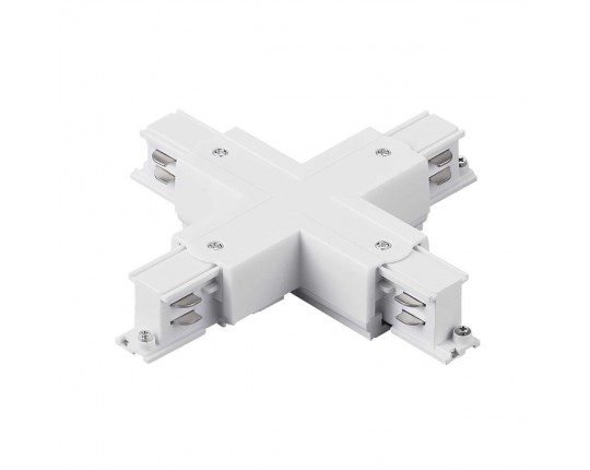Соединение крестовое с подводом питания к треку 5040xx-(F)/(R) Quattro Lightstar 504146-FR