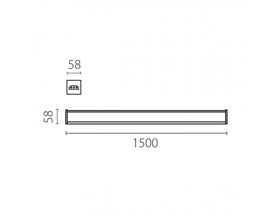 Светильник линейный 60W Trito Lightstar 456607