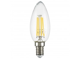 Лампа светодиодная филаментная Lightstar LED Filament E14 6W 3000K свеча прозрачная 933502