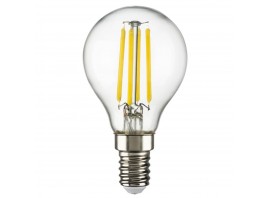 Лампа светодиодная филаментная Lightstar LED Filament E14 6W 3000K грушая прозрачная 933802