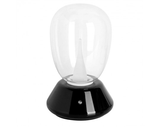 Настольная лампа диммируемая 10W 3000K прозрачный/черный Uovo III Lightstar 807907