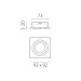Светильник встраиваемый MR16/GU10 max 1x12Вт Singo Base Lightstar 011615