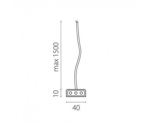 Подвод питания к 456ххх (1,5м) Trito Lightstar 456003