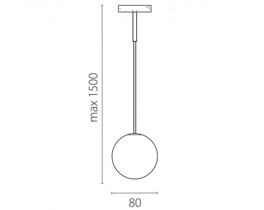 Светильник подвесной 24V 3W 90LM 180° 3000K, черный/белый матовый Linea Lightstar 206737