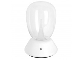 Настольная лампа диммируемая 10W 3000K прозрачный/белый Uovo III Lightstar 807906