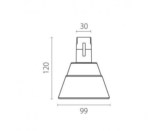 Трековый светильник Lightstar Due Hermes 210947