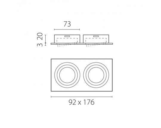 Светильник встраиваемый MR16/GU10 max 1x12Вт Singo Base Lightstar 011626 Светильник встраиваемый MR16/GU10 max 1x12Вт Singo Base Lightstar 011626