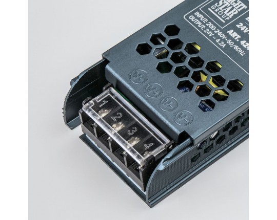 Тросовая система 5м и блок питания на 100W (max мощность ленты 18W/метр) Corda Lightstar (418005+418990+424100) 100CORDA5