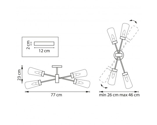 Настенно-потолочный светильник Lightstar Crotone 690643