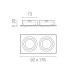 Светильник встраиваемый MR16/GU10 max 1x12Вт Singo Base Lightstar 011616 Светильник встраиваемый MR16/GU10 max 1x12Вт Singo Base Lightstar 011616