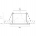 Светильник встраиваемый MR16/GU10 max 1x12Вт Levigo Base Lightstar 010066