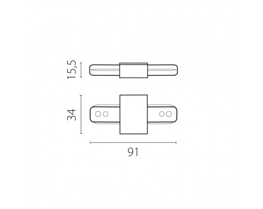 Питание трековое однофазное к 50202X-P, 50203X-P Lightstar Barra 502187-P