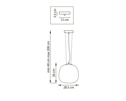 Люстра подвесная 1x12W(led) E27 белый Grazia Lightstar 608116