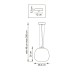 Люстра подвесная 1x12W(led) E27 белый Grazia Lightstar 608116