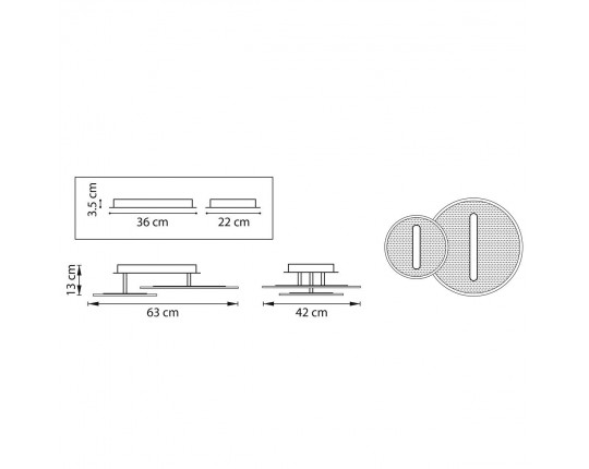 Потолочная светодиодная люстра Lightstar Acrile 738053
