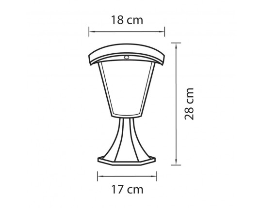 Уличный светодиодный светильник Lightstar Lampione 375970