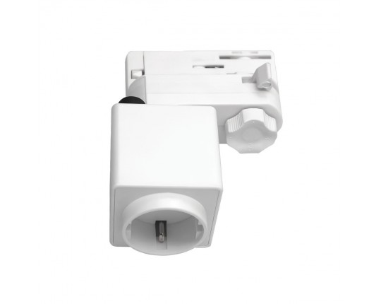 Адаптер для светильника с розеткой Shuko к треку 5030xx-R/5040xx-(F)/(R) Lightstar Quattro 594006-WSA