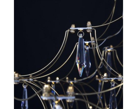 Подвесная светодиодная люстра Loft IT Mira 10259/800 Gold Asfour