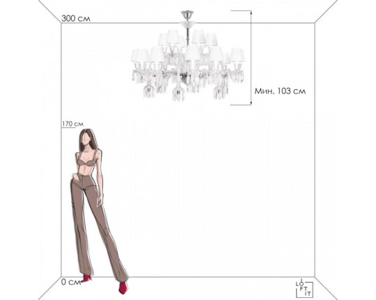 Подвесная люстра Loft IT Flambeau 10209/24