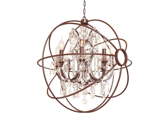 Подвесная люстра Loft IT Foucaults Orb Crystal Loft1897/8