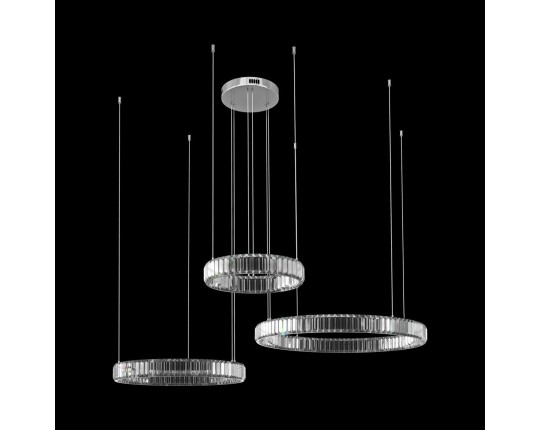 Подвесной светодиодный светильник Loft IT Crystal ring 10135/3 Chrome