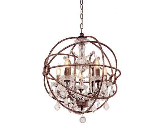 Подвесная люстра Loft IT Foucaults Orb Crystal Loft1897/6