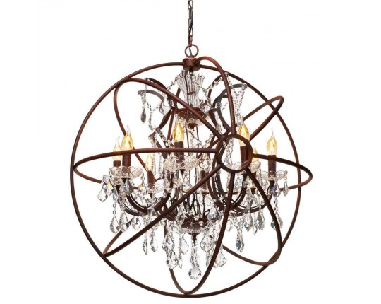 Подвесная люстра Loft IT Foucaults Orb Crystal Loft1897/8