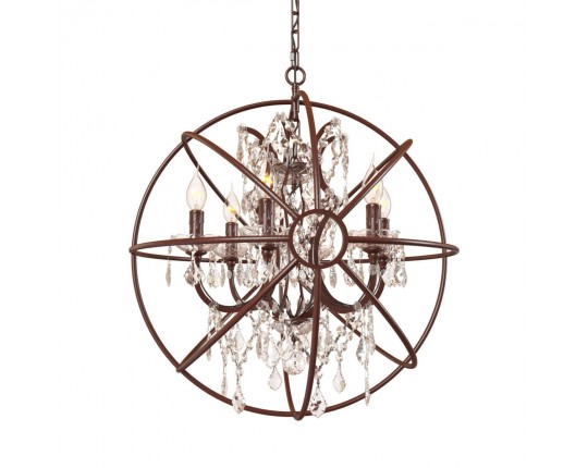 Подвесная люстра Loft IT Foucaults Orb Crystal Loft1897/6