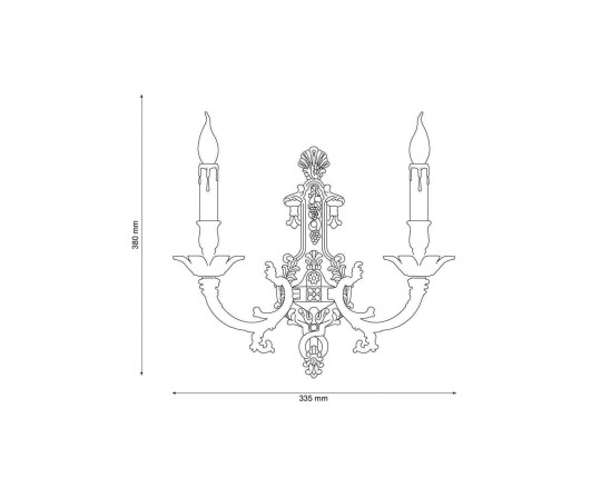Бра Lucia Tucci Firenze W1781.2 Antique Gold