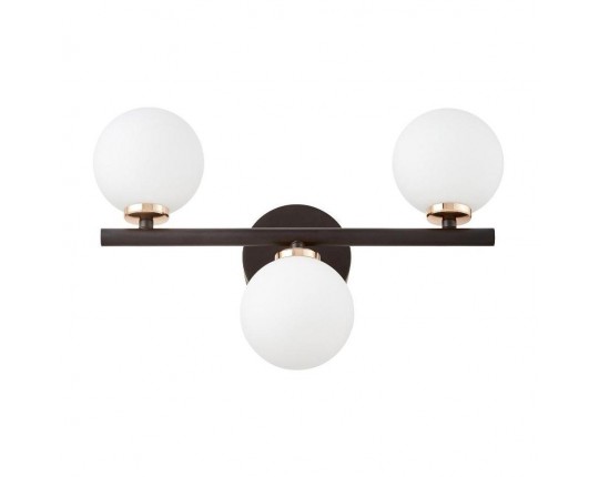 Настенный светильник Lumina Deco Marsiada LDW 6033-3 BK+F.GD