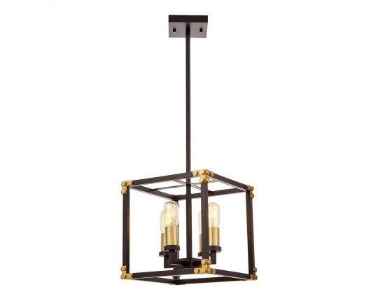 Подвесная люстра Lumina Deco Waldorf LDP 1140-4 BK+MD