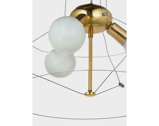 Подвесная люстра Lumina Deco Globo LDP 6018-500 PR+F.GD