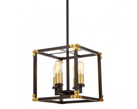 Подвесная люстра Lumina Deco Waldorf LDP 1140-4 BK+MD
