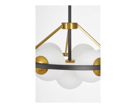Подвесная люстра Lumina Deco Donzano LDP 8034-7 BK+WT