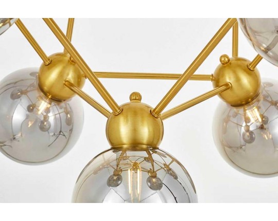 Подвесная люстра Lumina Deco Zodiak LDP 160N-12 MD+GY