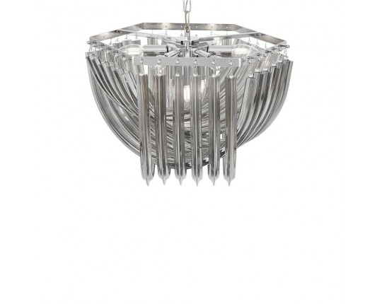 Подвесная люстра Lumina Deco Boscone LDP 7044-550 CHR+GY