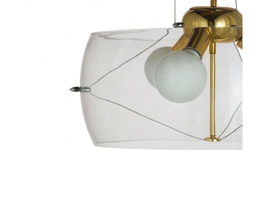 Подвесная люстра Lumina Deco Globo LDP 6018-500 PR+F.GD