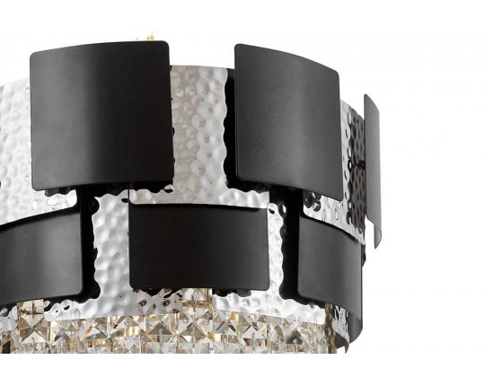 Подвесной светильник Lumina Deco Kruvia LDP 7045-400 BK+CHR