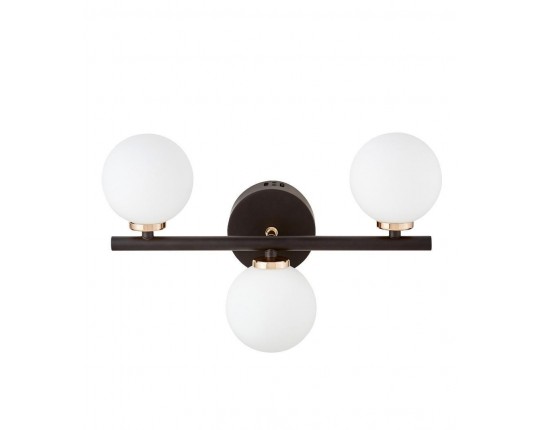 Настенный светильник Lumina Deco Marsiada LDW 6033-3 BK+F.GD