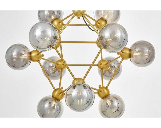 Подвесная люстра Lumina Deco Zodiak LDP 160N-12 MD+GY
