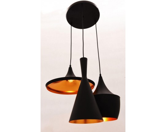 Подвесная люстра Lumina Deco Foggi LDP 7712-3 BK