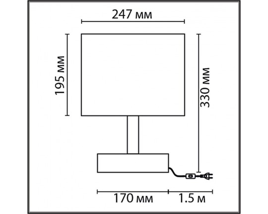 Настольная лампа Lumion County Maderana 8205/1T